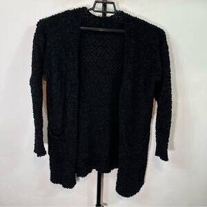 Vestidos Black Knitted Cardigan Sweater Size Large Women’s